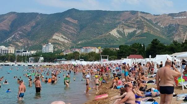 Пляж,Геленджик.