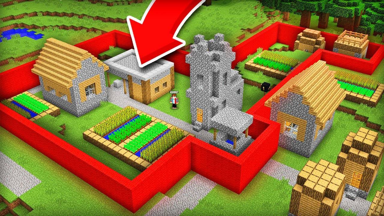 Я ЗАБРАЛ СЕБЕ ЧАСТЬ ДЕРЕВНИ В МАЙНКРАФТ ｜ Компот Minecraft