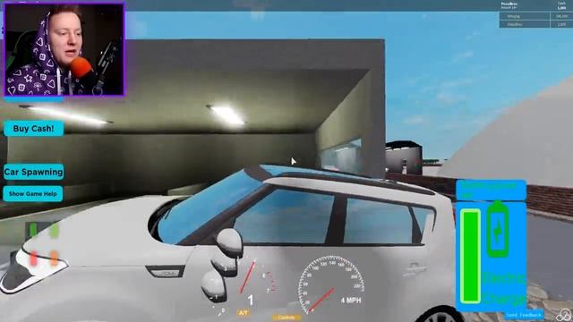 Поззи 24 ЧАСА  РАБОТАЮ  КУРЬЕРОМ НА ТЕСЛЕ В ROBLOX