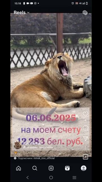 На счету шерхана 12283 бел. руб.