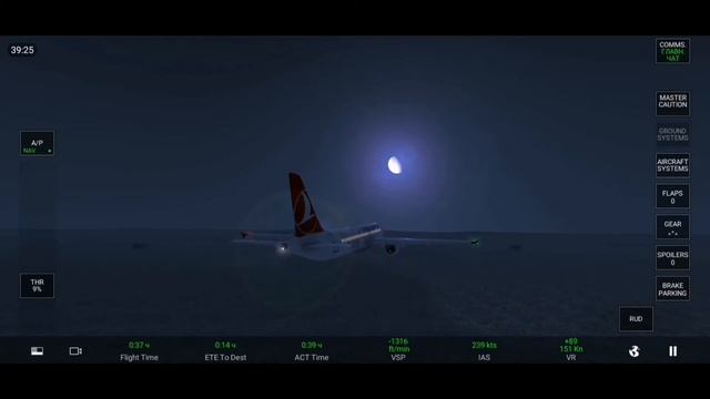 Full Flight Стамбул--Анкара Turkish Airlines в RFS real flight simulator