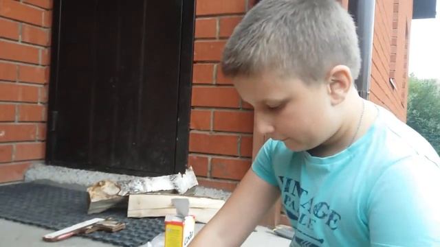 Как сделать нож из супер клея часть1