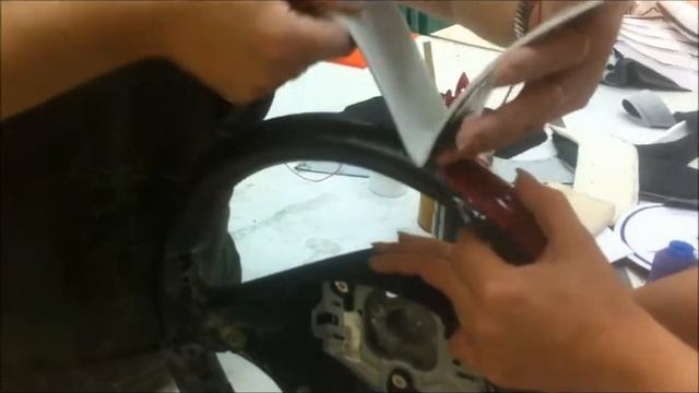 Установка нагревательных элементов в руль