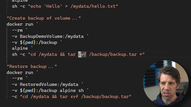 45. Backing up volumes