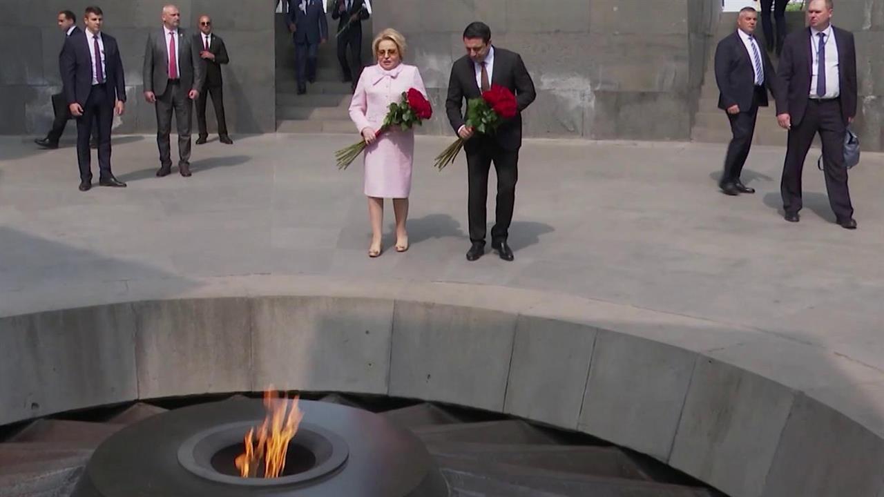Спикер Совета Федерации Валентина Матвиенко находится в Ереване с официальным визитом
