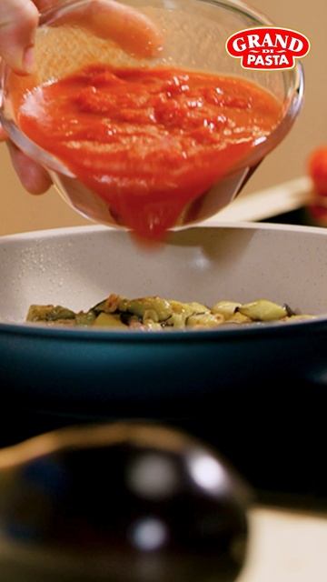 Паста алла норма с кампанелле (campanelle)