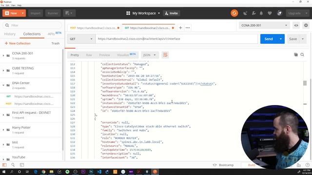 CCNA_373_9. Using Postman with the DNA Center REST API
