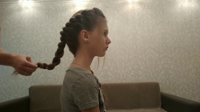 Вечерняя прическа на основе жгутов