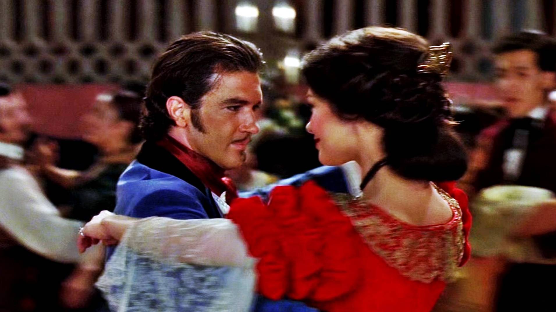 Антонио Бандерас и Кэтрин Зета-Джонс в фильме«Маска Зорро / The Mask of Zorro, 1998»(Танец) фрагмент