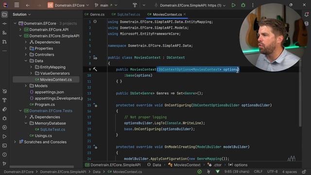 38. Using a database in memory
