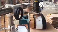 Автоподатчик F48 в работе с фрезерным станком по дереву.- "Профкомплект"