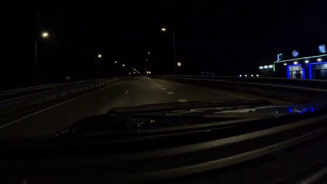 Ночная съемка в TIMELAPS дороги о.Русский-Патрокл-Седанка