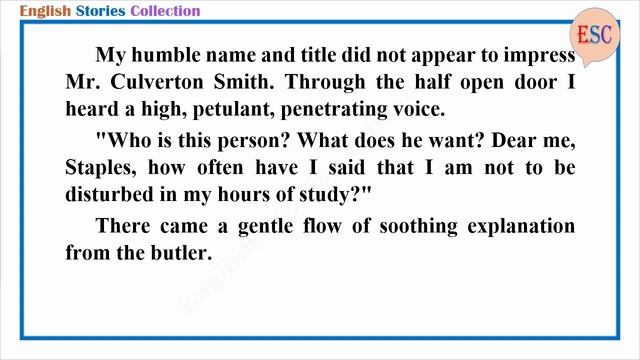 Learn English Through Story - The Adventure of the Dying Detective by Arthur Conan Doyle