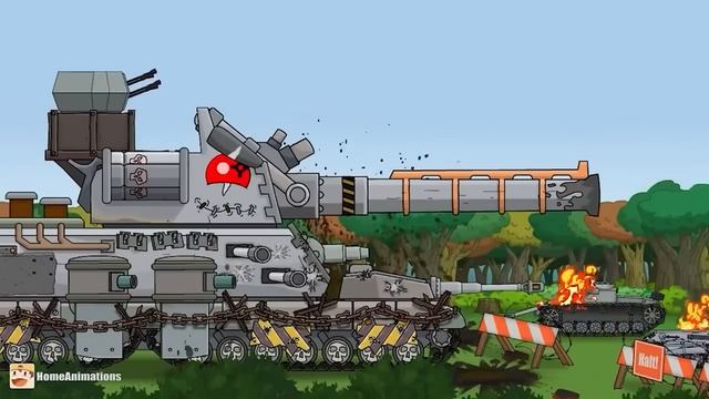HomeAnimations – Мультики про танки  В окружении врагов , но наш МОНСТР СИЛЬНЕЕ !