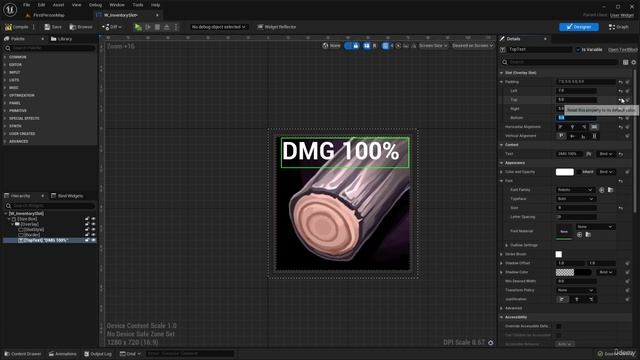 18 - Lecture 18 Creating the Inventory Slot Widget