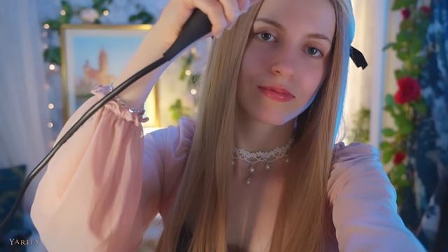 Yarify ASMR. Ролевая игра - бритье и уход за лицом, тихий голос, звуки рта.