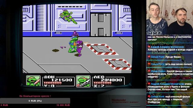 Teenage Mutant Ninja Turtles III: The Manhattan Project / Volt16 и Green / Nes
