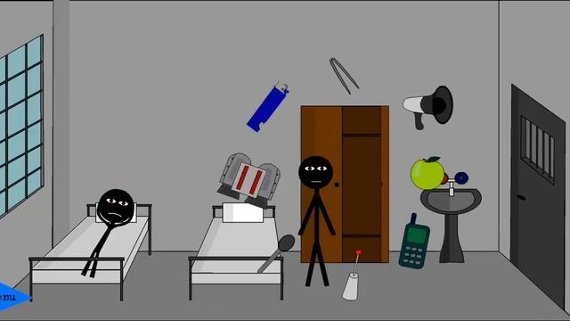 Проходим игру stickman escape madhouse