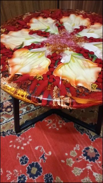 Эпоксидная смола и цветы 🥀🥀🥀