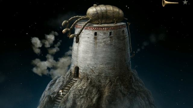 Часть 91 Прохождение игры Samorost 3 от Kibertok Гном бежит на гору и видит дракона на башне