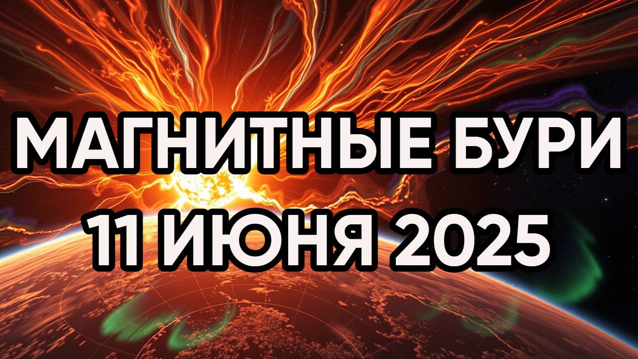 ⚡ МАГНИТНАЯ БУРЯ 11 июня 2025 — Энергетический УДАР по здоровью и эмоциям или ЗАТИШЬЕ?