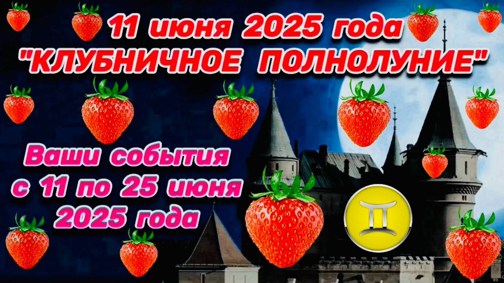 БЛИЗНЕЦЫ: "ВАШИ СОБЫТИЯ от ПОЛНОЛУНИЯ с 11 по 25 ИЮНЯ 2025 года"!!!