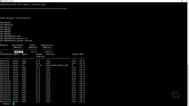 CCNA_86_4. PoE in Action on a Cisco Switch