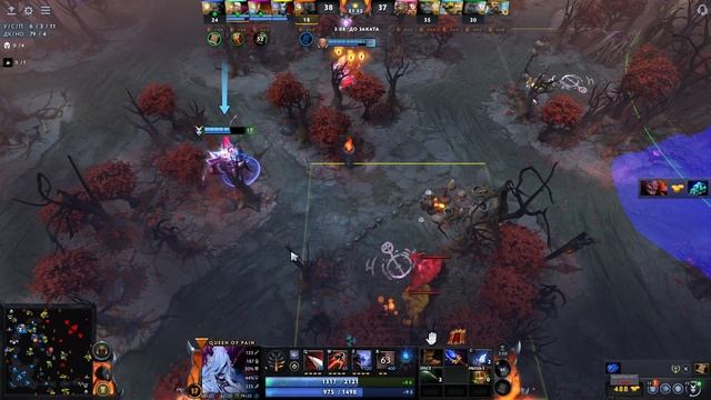 С лучшими из худших queen of pain dota 2
