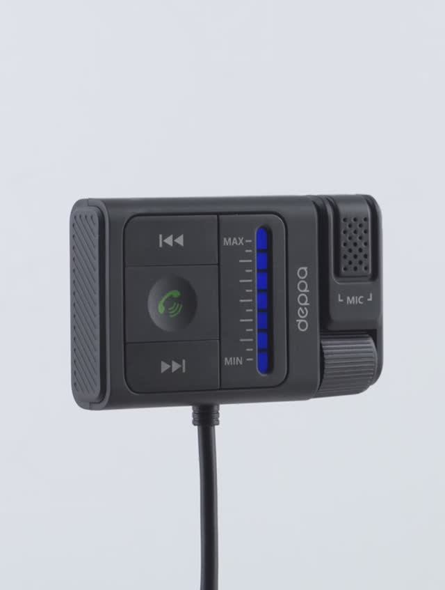 Bluetooth ресивер Car Kit, BT 5.3, ENC, Bass boost, USB/AUX от Deppa, 44420