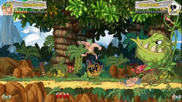 СТРИМ New Joe & Mac: Caveman Ninja Full Game FIREORION И РОМА ИГРА НА ПК