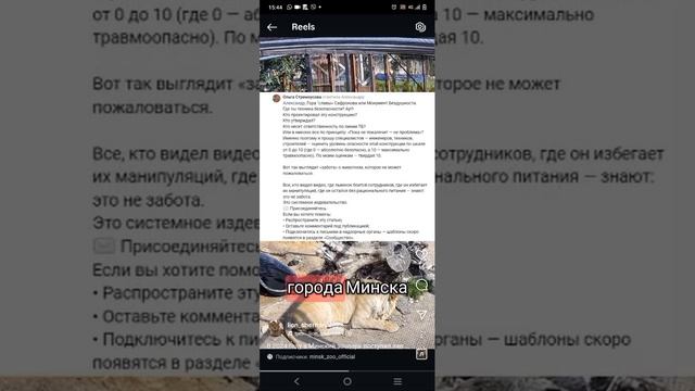 Ролик на официальном сайте минскзоо