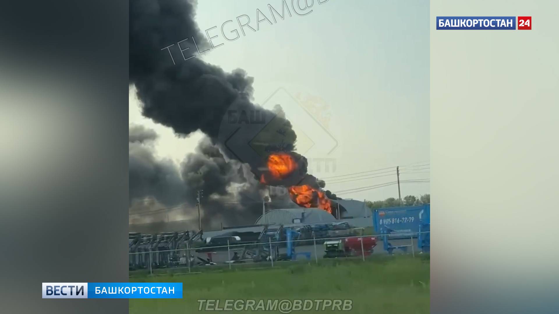 В уфимской Нижегородке произошел пожар в металлическом ангаре