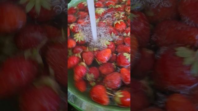 Клубничный рай у моря-готовим компот с мятой, клубникой и абрикосами