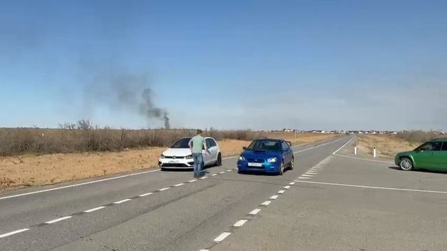 VW Golf R 7,5 St2 VS Subaru WRX STi какой-то там spec