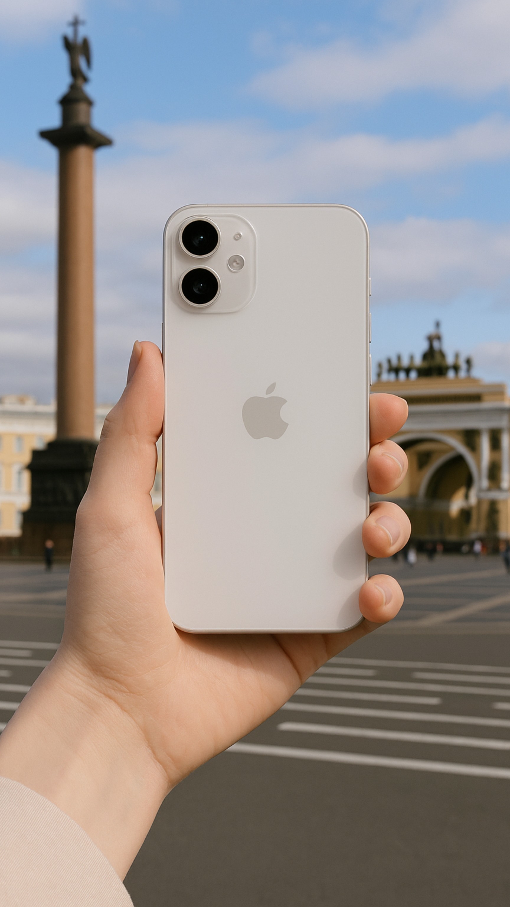 Распаковка iPhone 16 в белом цвете 🤍