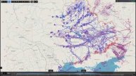 Визуализацию ракетно-дроновой атаки ВКС России по целям ВСУ на Украине 6.06.2025
