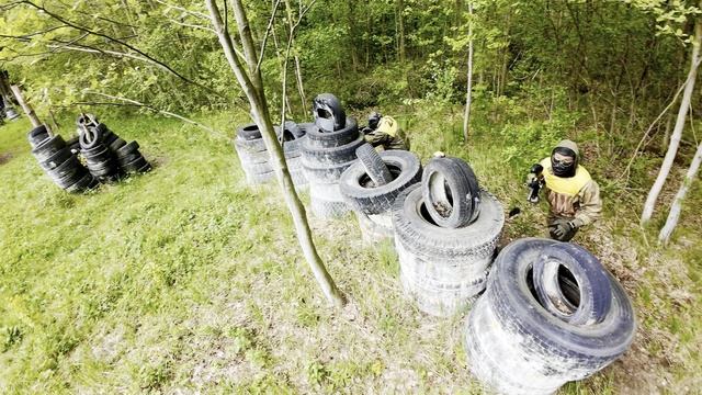 Пейнбол стенка на стенку в Питере! Блокада