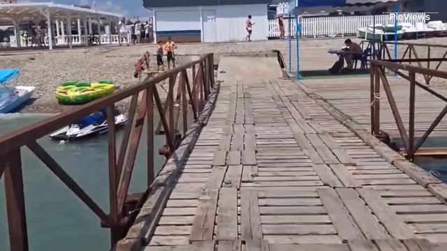 Геленджик Архипо-Осиповка Чёрное море сегодня 6 июня 2025. Обстановка на Центральном пляже, погода