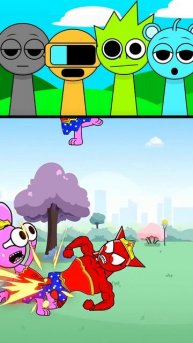 oGw6X-PAc_c - Sprunki. Cartoon.