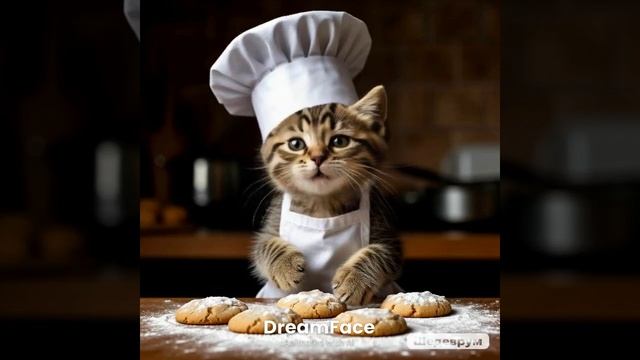 котик юный повар