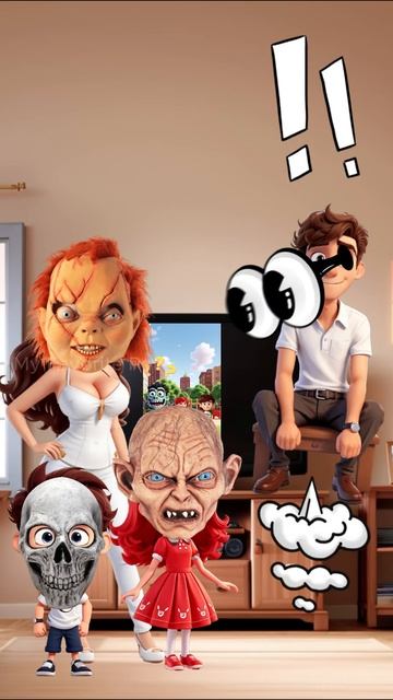 oiScUO7dahk - We scared Dad. #scartoon #shorts #viral #cartoon #shortsfeed #viralshorts #fyp #animat