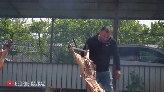 МЯСО БАРАНА НА КОСТРЕ. ENG SUB