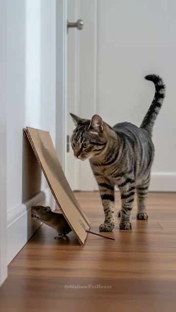 Cat： Wait    Why Is the Mouse Tail Here