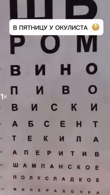 В пятницу у окулиста