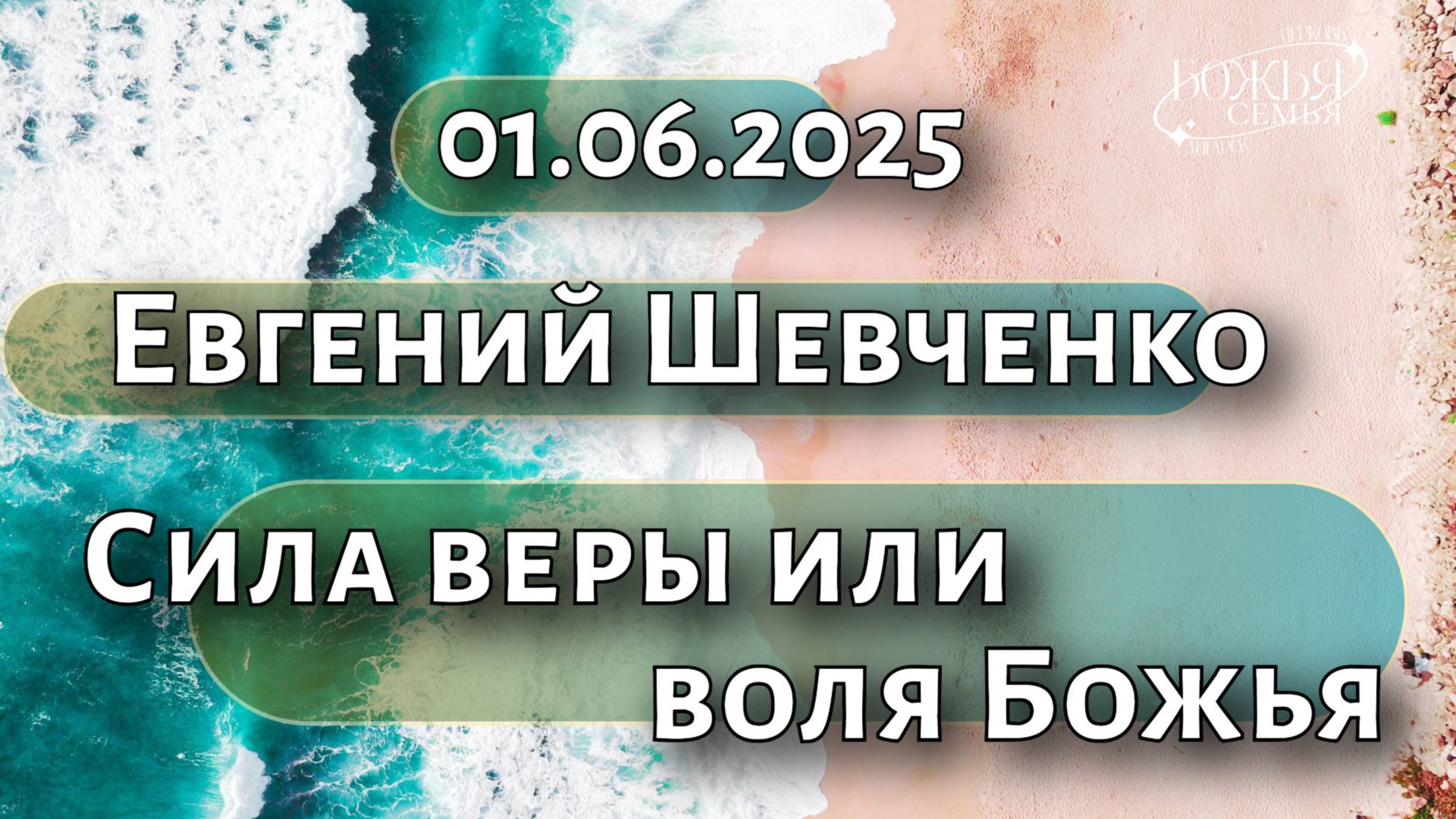 Евгений Шевченко  "Сила веры или воля Божья" 01.06.2025