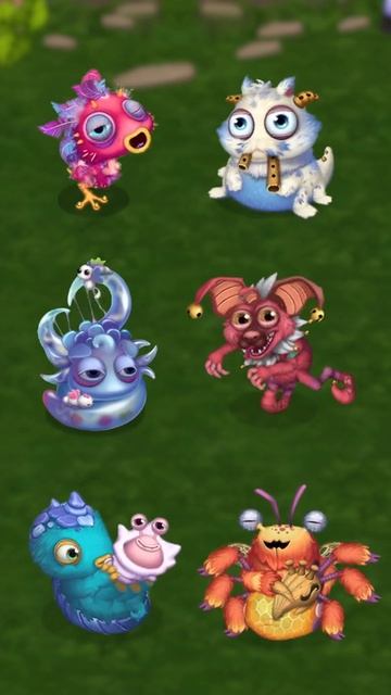 Все маленькие мифические монстры в My Singing Monsters