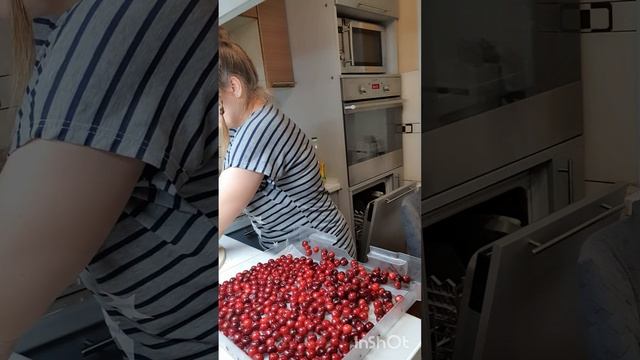 Заморозка черешни🍒❄️