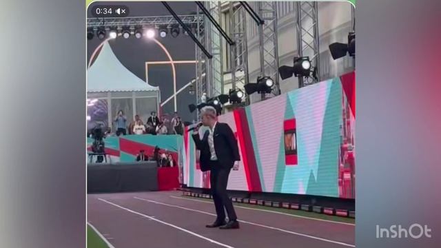 Shaman выступил на открытии «Недели легкой атлетики» в Москве.