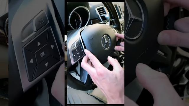 Установка подогрева руля в Mercedes ML W166