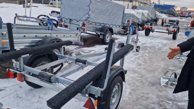 Легковой прицеп МЗСА 81771С.014 для лодки, катера, каноэ, байдарки. Видео обзор. Инструкция ТРЕЙЛИ.